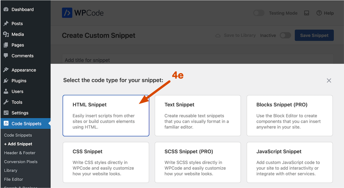 4e-select-html-snippet-in-wpcode.png